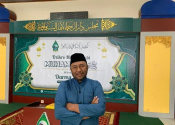 H Umar Faruq di pesantrennya di daerah Jedong, Wagir, Kabupaten Malang. Foto: Irham Thoriq
