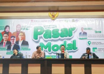 Bekali mahasiswa dengan literasi finansial dan investasi syariah berkelanjutan, FEB Unikama gelar Seminar Pasar Modal. /Foto: Dok. Unikama