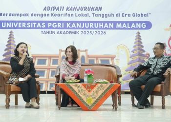 Prodi PGSD Unikama hadirkan narasumber internasional asal Spanyol dalam acara International Guest Lecture. /Foto: Dok. Unikama.
