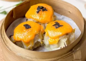 Rekomendasi dimsum mentai di Malang lengkap dengan alamat, jam buka, info menu yang menjadi favorit mahasiswa dan keluarga. /Foto: Pinterest/Macca Project
