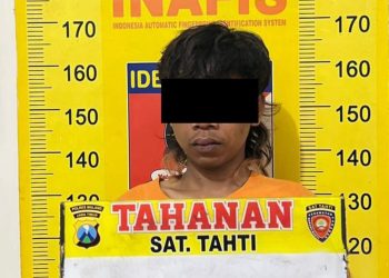 Tersangka MAP usai diamankan polisi. Foto: Polres Malang