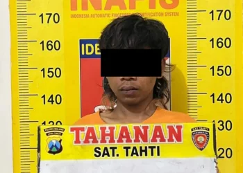 Tersangka MAP usai diamankan polisi. Foto: Polres Malang