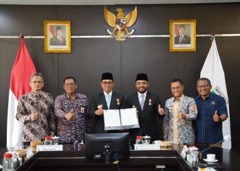 Pendatanganan PKS antara Pemkot Batu dan Kemenkueu RI. Foto: Prokopim KWB