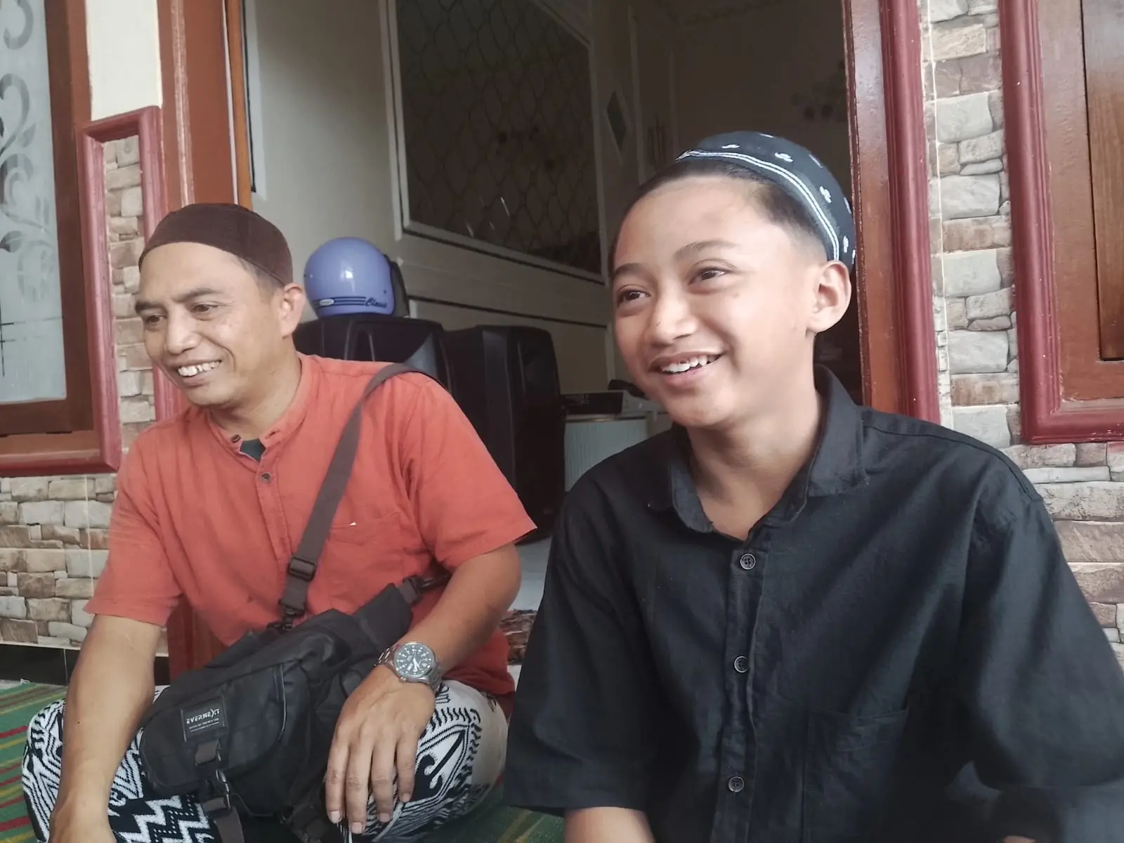 Santri Ponpes Al Khozyni Sidoarjo asal Kota Malang memberikan kesaksian (M Sholeh)