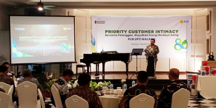 Kegiatan Priority Customer Intimacy yang digelar PLN UP3 Malang untuk mendorong pertumbuhan ekonomi Malang Raya. (M Sholeh)