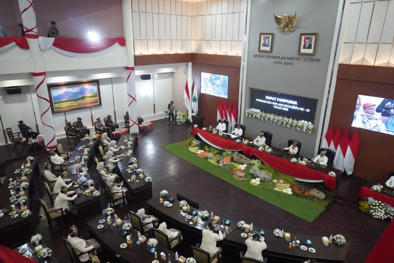 Suasana Rapat Paripurna Hari Jadi ke-24 Kota Batu. Foto: Dok.