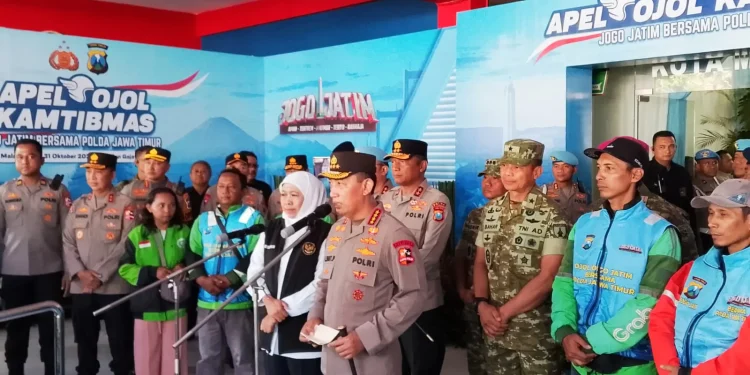 Kapolri Jenderal Listyo Sigit Prabowo gandeng ojol jaga Kamtibmas. (Foto/M Sholeh)