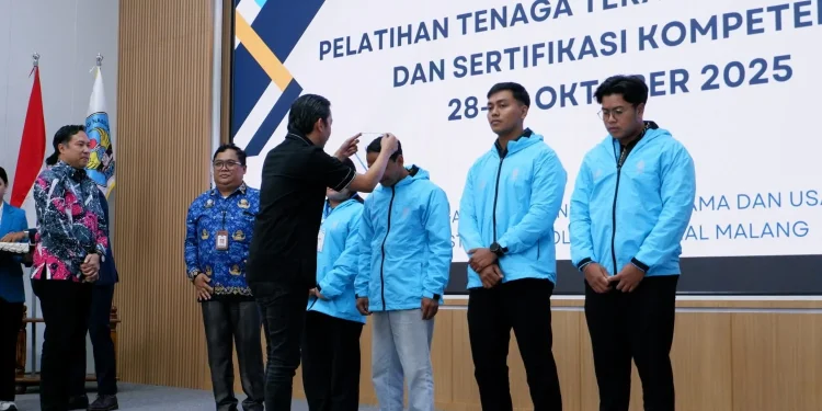 Pelatihan tenaga terampil konstruksi dan sertifikasi kompetensi antara ITN Malang dan Pemkot Malang. Foto/dok ITN Malang