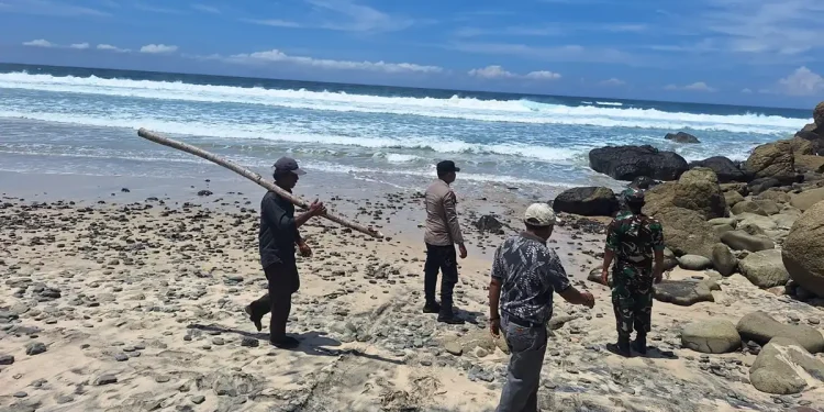 Wisatawan Surabaya terseret ombak