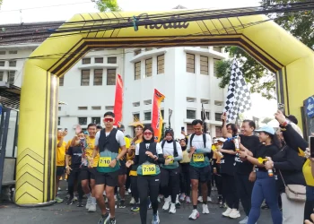 5K Fun Run di Kota Malang yang digekar untuk menggaungkan gaya hidup sehat. (Foto/M Sholeh)