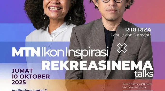 Poster Rekreasinema Talks hadirkan Mira Lesmana dan Riri Riza di Malang. Foto: Dok