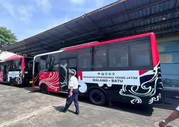 Bus Trans Jatim yang akan beroperasi di Kota Malang. (Foto/ist)
