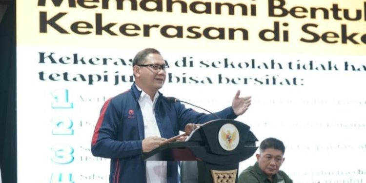 Sosialisasi sekolah anti kekerasan Dinas pendidikan jatim. Foto: Azmy
