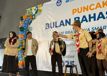 Peringatan Bulan Bahasa SMP Brawijaya Smart School (BSS). Foto/dok