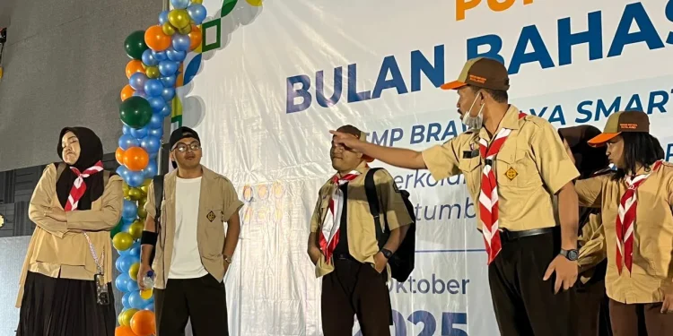 Peringatan Bulan Bahasa SMP Brawijaya Smart School (BSS). Foto/dok