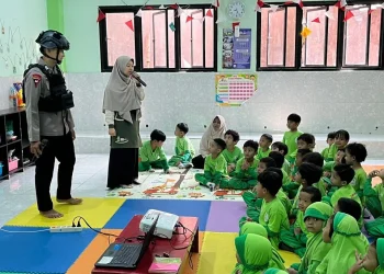 PAUD IT Insan Permata Malang gelar Parent Day Hari Ayah dengan tema Ayahku Sahabatku untuk mempererat bonding ayah dan anak melalui kegiatan edukatif dan menyenangkan. /Foto: Tugumalang.id/Bagus Rachmad Saputra
