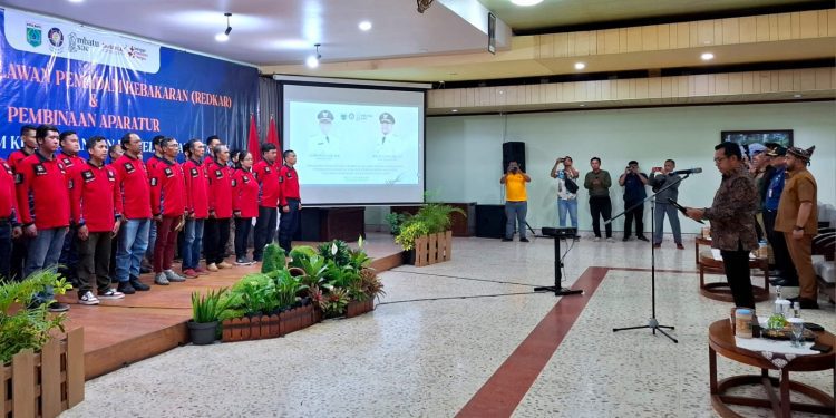Pengukuhan relawan Damkar Kota Batu hingga aplikasi SIP-Akurat Damkar. Foto: Azmy