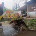 Jembatan menuju ke sekolah TK di Kota Batu rawan ambrol. Foto: BPBD Kota Batu