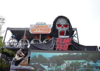 Penampakan wahana baru di Jatim Park 3, Jurassic Sky Ride. Foto: Dok. Jatim Park Group