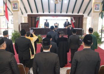 Prosesi pelantikan pejabat tinggi pratama di Pendopo Kabupaten Malang. Foto: Pemkab Malang