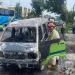Kebakaran Angkot di Lawang