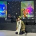 Pameran instalasi batik Titisari 2025 karya seniman asal Malang, Bambang Sarasno. (Foto/M Sholeh)