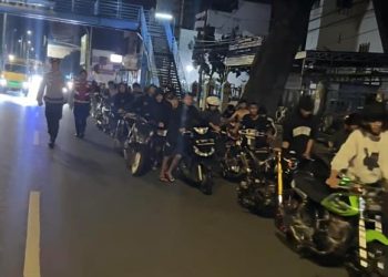 Polresta Malang Kota menjaring ratusan pengendara motor yang terlibat aksi balap liar. (Foto/dok. Humas Polresta Malang Kota)