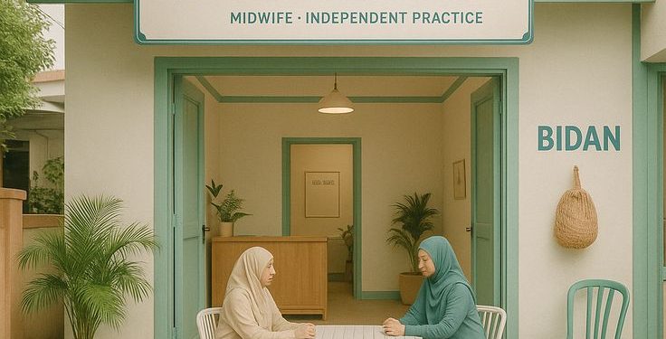 Ilustrasi praktik bidan di Malang Raya. Foto: pinterest