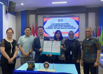 Polinema jalin kerja sama internasional dengan JSCC Tiongkok dalam program Joint Diploma di bidang Teknik Sipil. /Foto: Dok. Polinema.