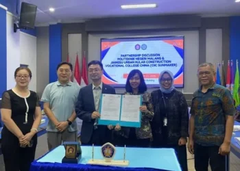 Polinema jalin kerja sama internasional dengan JSCC Tiongkok dalam program Joint Diploma di bidang Teknik Sipil. /Foto: Dok. Polinema.