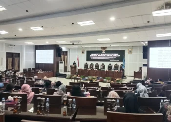Rapat paripurna penetapan Ranpeda APBD 2026 Kota Malang. (Foto/M Sholeh)
