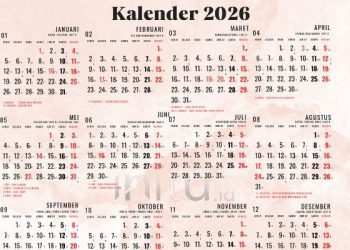 Daftar Hari Libur Nasional dan Cuti Bersama Tahun 2026
