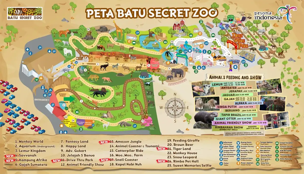 Peta Batu Secret Zoo