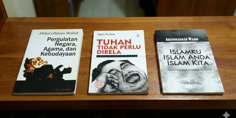 Cover 3 buku Gus Dur. Foto: Gemini.