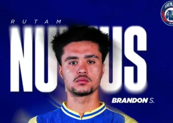 Arema FC lepas Brandon Scheunemann di jendela bursa transfer BRI Super League 2025/2026, karena alasan menit bermain. /Foto: Dok. Arema FC