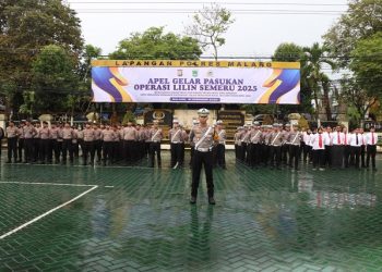 258 personel gabungan disiagakan untuk Operasi Lilin Semeru 2025. Foto: Polres Malang