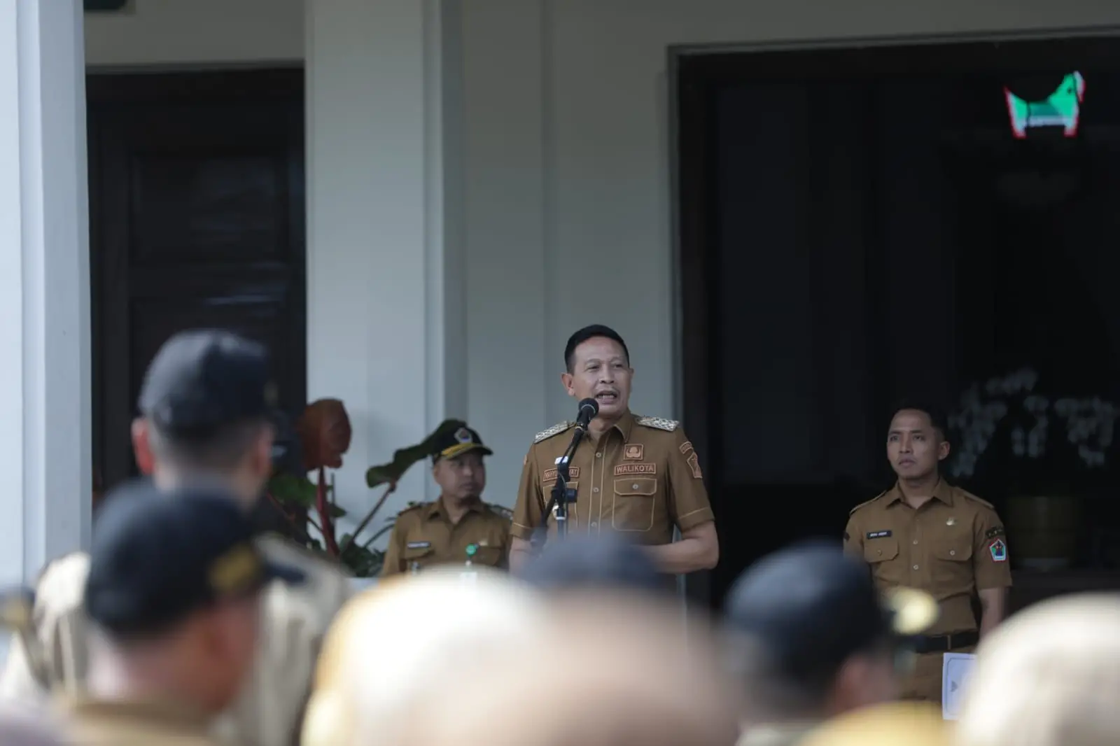 Wali Kota Malang, Wahyu Hidayat mengajak masyarakat doa bersama untuk Sumatera-Aceh. (Foto/dok. Prokopim Setda Kota Malang)