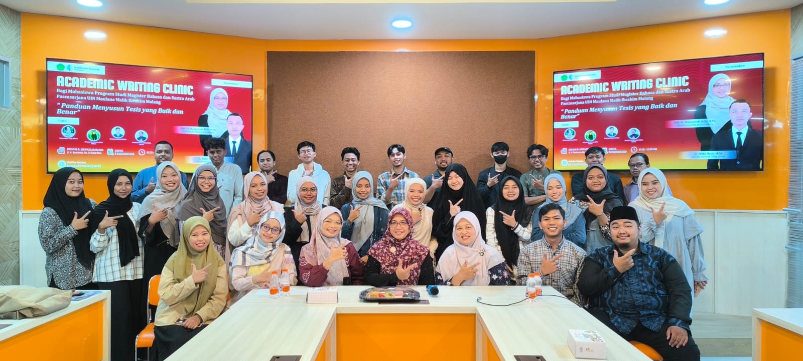 Academic Coaching Clinic oleh rogram Studi Magister Bahasa dan Sastra Arab UIN Malang. Foto/dok UIN Malang