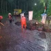 Tanah longsor sempat tutup akses jalan di Poncokusumo. Foto: BPBD Kabupaten Malang