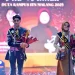 Oemboe Toenggoe Mbili Desmas (Arsitektur S-1), dan Audrey Shabuna Jarsiy Sanjaya (Bisnis Digital S-1) resmi dinobatkan sebagai The Winner Duta Kampus ITN Malang 2025. Foto/dok ITN Malang