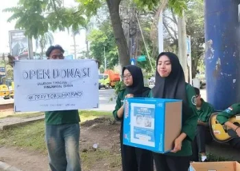 Dies Natalis ke-41 Prodi Pendidikan Geografi Unikama, gelar aksi sosial Geodonasi untuk korban bencana banjir di Sumatera. /Foto: Dok. Unikama.