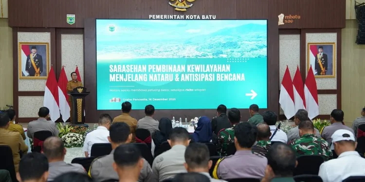 Forkopimda Kota Batu gelar sarasehan persiapan menyambut Nataru 2026. Foto: Prokopim KWB