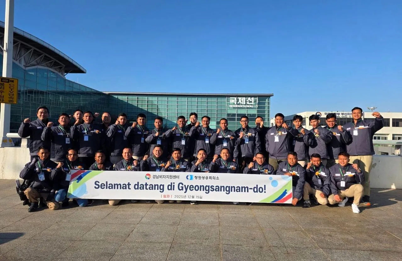 Alumni ITN Malang berkarier di di Hanwha Ocean, Korea Selatan. Foto/dok ITN Malang