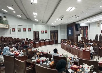 Rakor evaluasi penanganan banjir Kota Malang. (Foto/M Sholeh)