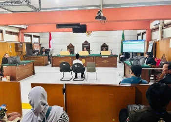 Sidang vonis kasus fidusia di Kota Malang. (Foto/ist)