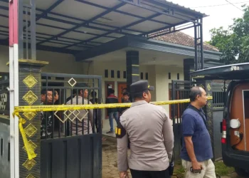 Lokasi penusukan seorang pria di Gondanglegi, Kabupaten Malang. Foto/ Muhammad Jazuli
