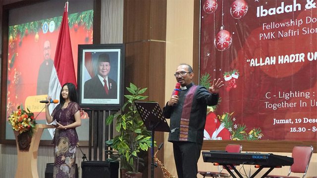Perayaan Natal 2025 di Unikama berlangsung penuh kasih dan kebersamaan. /Foto: Dok. Unikama.