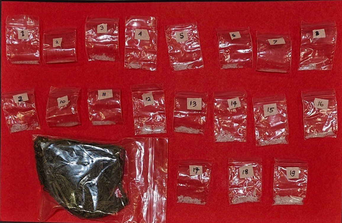 Barang bukti sabu dan ganja yang diamankan polisi. Foto: Polres Malang
