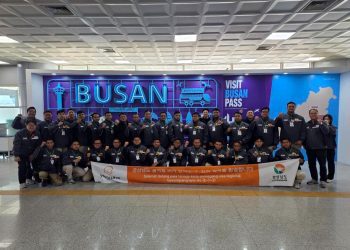 Alumni ITN Malang berkarier di di Hanwha Ocean, Korea Selatan. Foto/dok ITN Malang