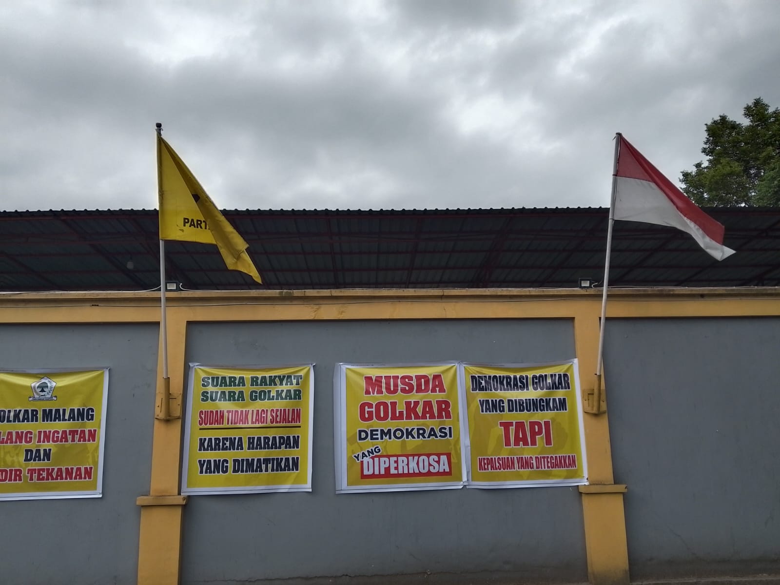 Kondisi Kantor DPD Partai Golkar Kota Malang
